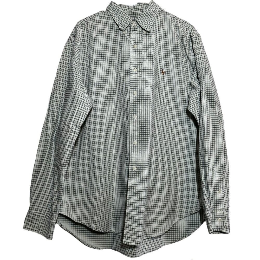 Ralph Lauren Classic Fit Shirt Checked Long Sleeve Button Down Collared XL